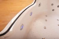 Milano Electronic Corner 2 Person Whirlpool Bath & AirSpa Baths 1350mm x 1350mm 20 Jets